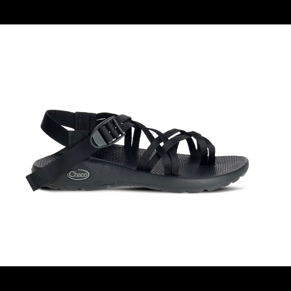 black double strapped chacos